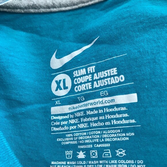 Nike Just Do It Tee XL Slim Fit 100% Cotton Womens EUC - Picture 5 of 5